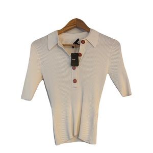 Maje ribbed knit polo never worn before size 1